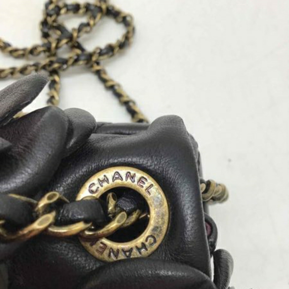 The CHANEL Camellia Black Leather Flap Bag - Picture 6 of 10
